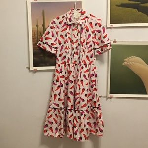 Kate Spade chilli pepper dress